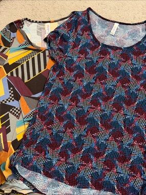Two Printed LuLaRoe Small Classic Tees